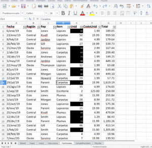 LibreOffice Calc — Formato condicional