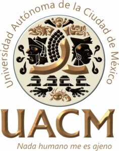 Logotipo y lema de la UACM, Universidad Autónoma de la Ciudad de México: «Nada humano me es ajeno».