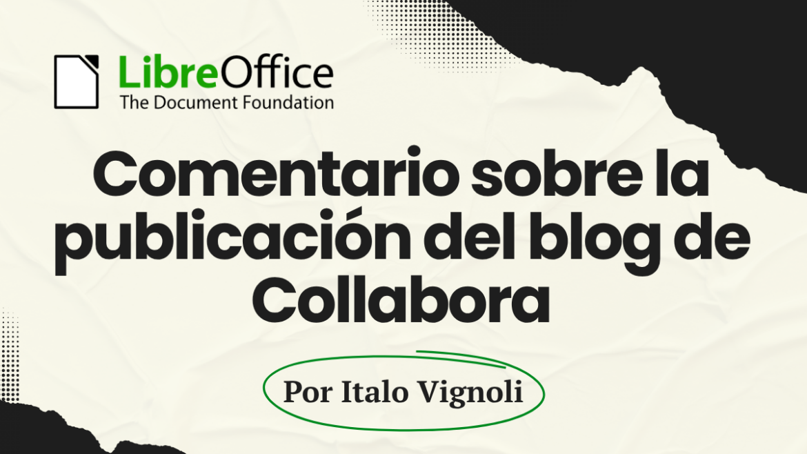 Comentario sobre la publicación del blog de Collabora